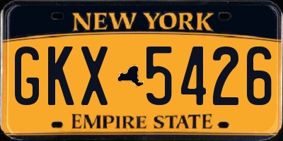 NY license plate GKX5426