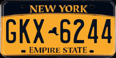 NY license plate GKX6244