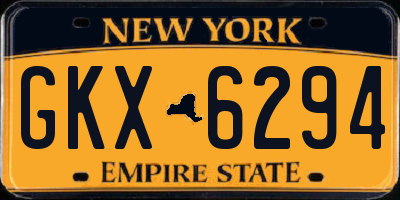 NY license plate GKX6294