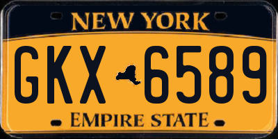 NY license plate GKX6589