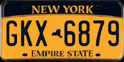 NY license plate GKX6879