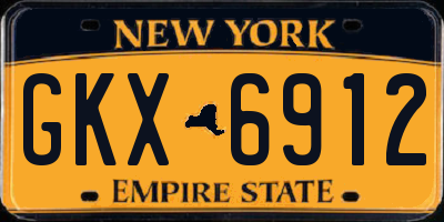NY license plate GKX6912