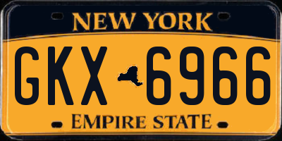 NY license plate GKX6966
