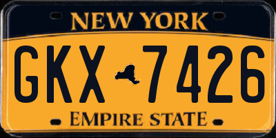 NY license plate GKX7426