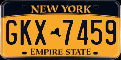 NY license plate GKX7459