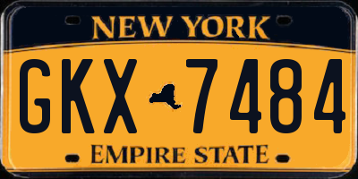 NY license plate GKX7484