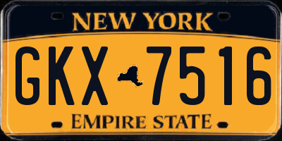NY license plate GKX7516