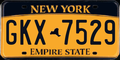 NY license plate GKX7529