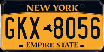 NY license plate GKX8056
