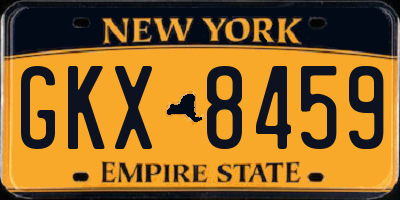 NY license plate GKX8459