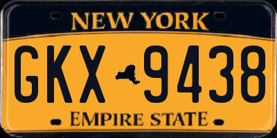 NY license plate GKX9438