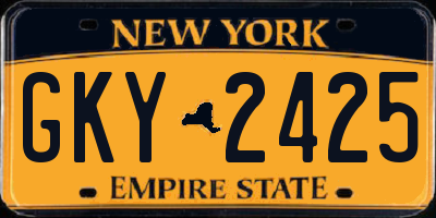 NY license plate GKY2425