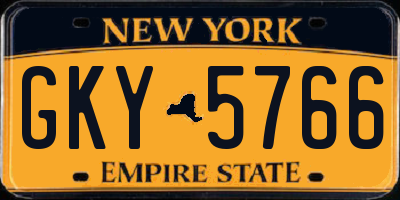 NY license plate GKY5766