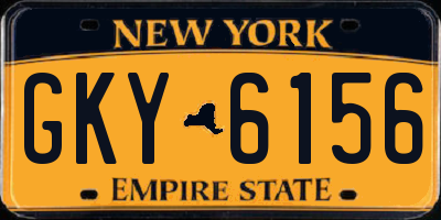 NY license plate GKY6156