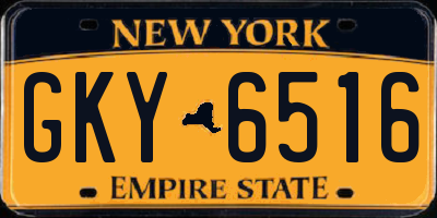 NY license plate GKY6516