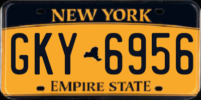 NY license plate GKY6956