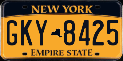 NY license plate GKY8425
