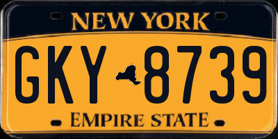 NY license plate GKY8739