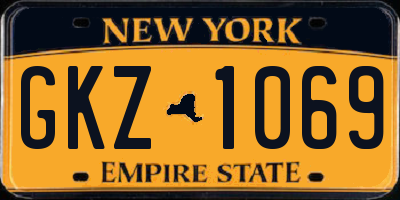 NY license plate GKZ1069