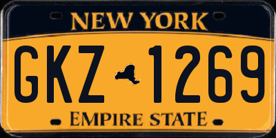 NY license plate GKZ1269