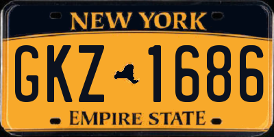 NY license plate GKZ1686