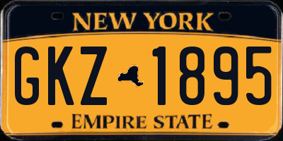 NY license plate GKZ1895