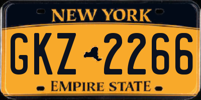 NY license plate GKZ2266