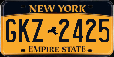 NY license plate GKZ2425