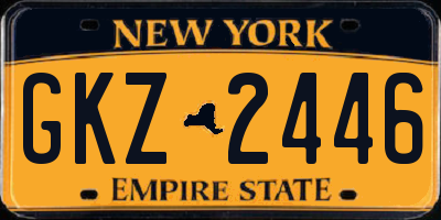 NY license plate GKZ2446