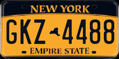 NY license plate GKZ4488