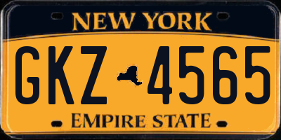 NY license plate GKZ4565