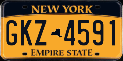 NY license plate GKZ4591