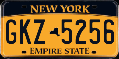 NY license plate GKZ5256