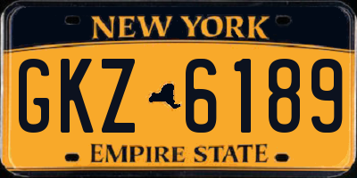 NY license plate GKZ6189