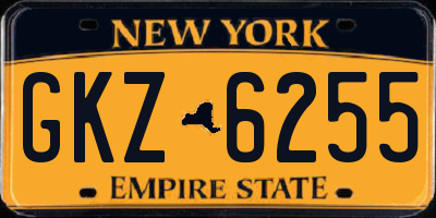 NY license plate GKZ6255