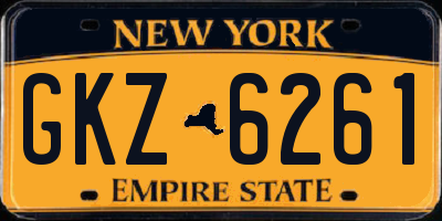 NY license plate GKZ6261