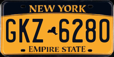 NY license plate GKZ6280