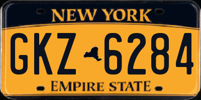 NY license plate GKZ6284