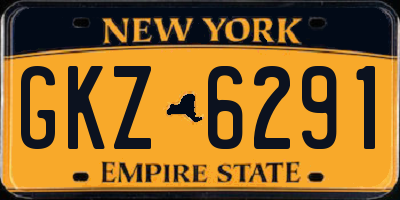 NY license plate GKZ6291