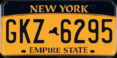 NY license plate GKZ6295