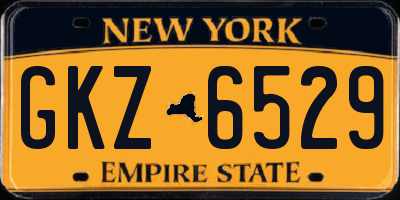 NY license plate GKZ6529