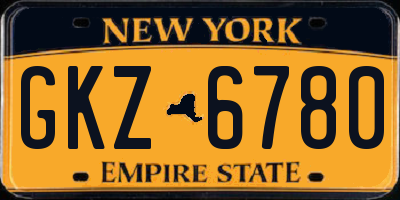 NY license plate GKZ6780