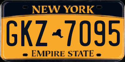 NY license plate GKZ7095