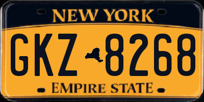 NY license plate GKZ8268