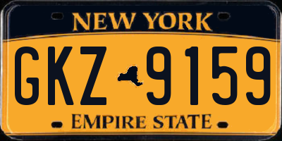 NY license plate GKZ9159