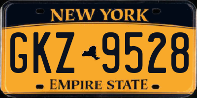 NY license plate GKZ9528