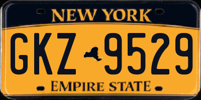NY license plate GKZ9529