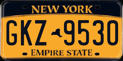 NY license plate GKZ9530