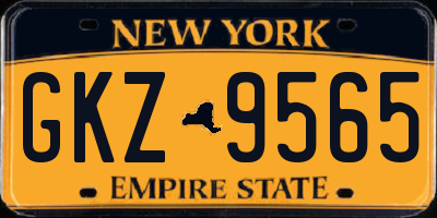 NY license plate GKZ9565