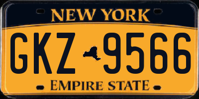 NY license plate GKZ9566